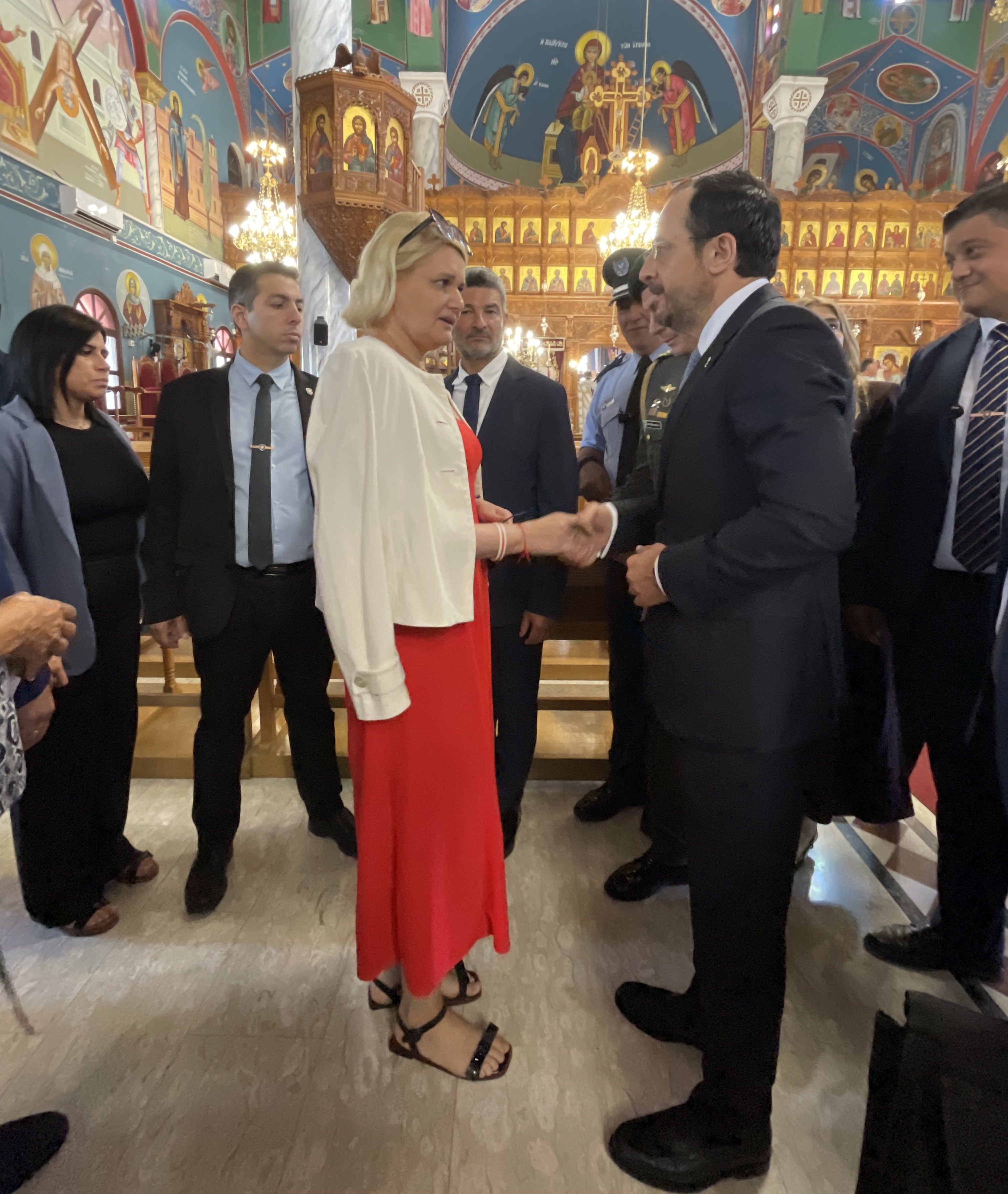 Алеся Пархоменко с президентом Кипра Никосом Христодулидисом
Личный архив