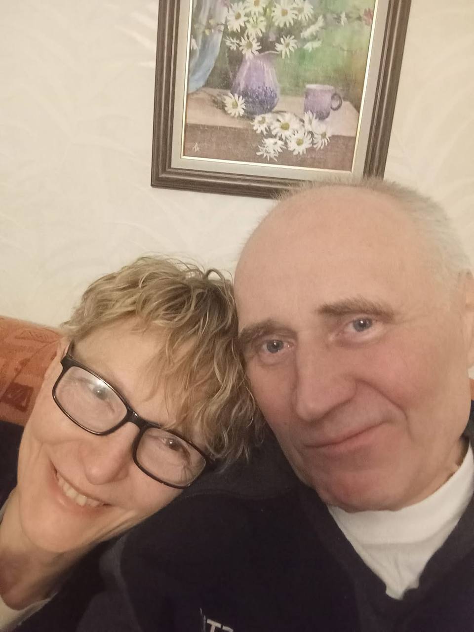 Фото: Николай Статкевич дома с женой