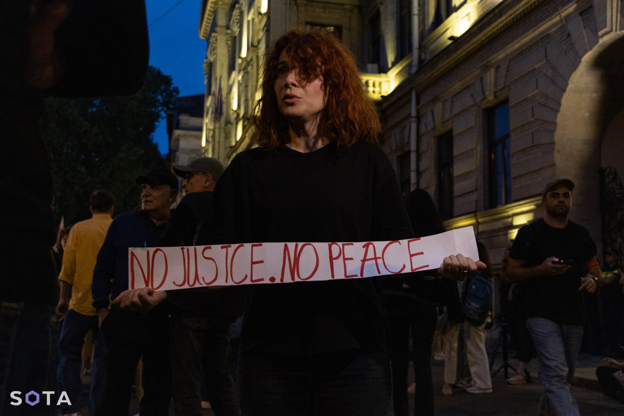 Акция в поддержку Антона Чечина в Тбилиси. Архивное фото: SOTA