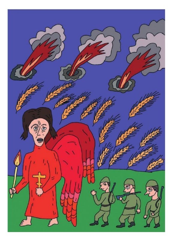 Иллюстрация из романа.
Рисунок Александра Проханова