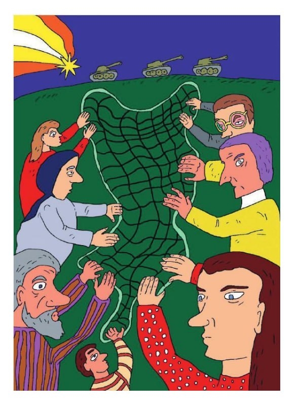 Иллюстрация из романа.
Рисунок Александра Проханова